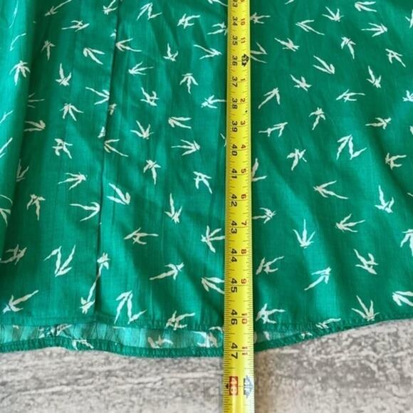 Vintage MIDI Day Dress Willi of California Rare Plus Size Green White 60’s 70s - Picture 4 of 8